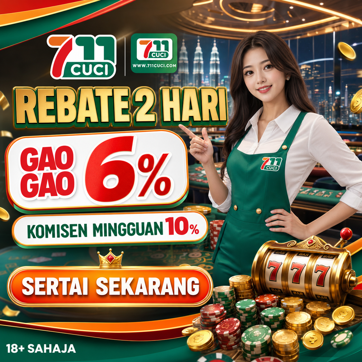 711 LOGIN square casino banner